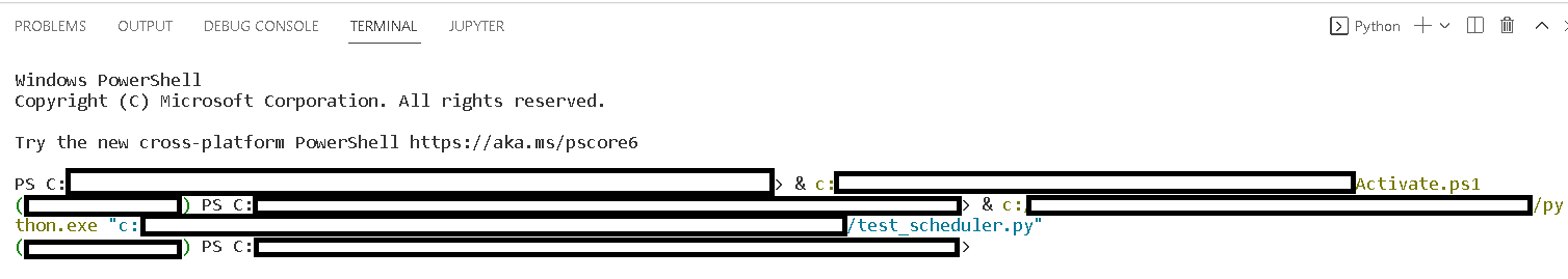 Pressing Run Button in VSCode