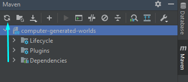 Reload Maven Project