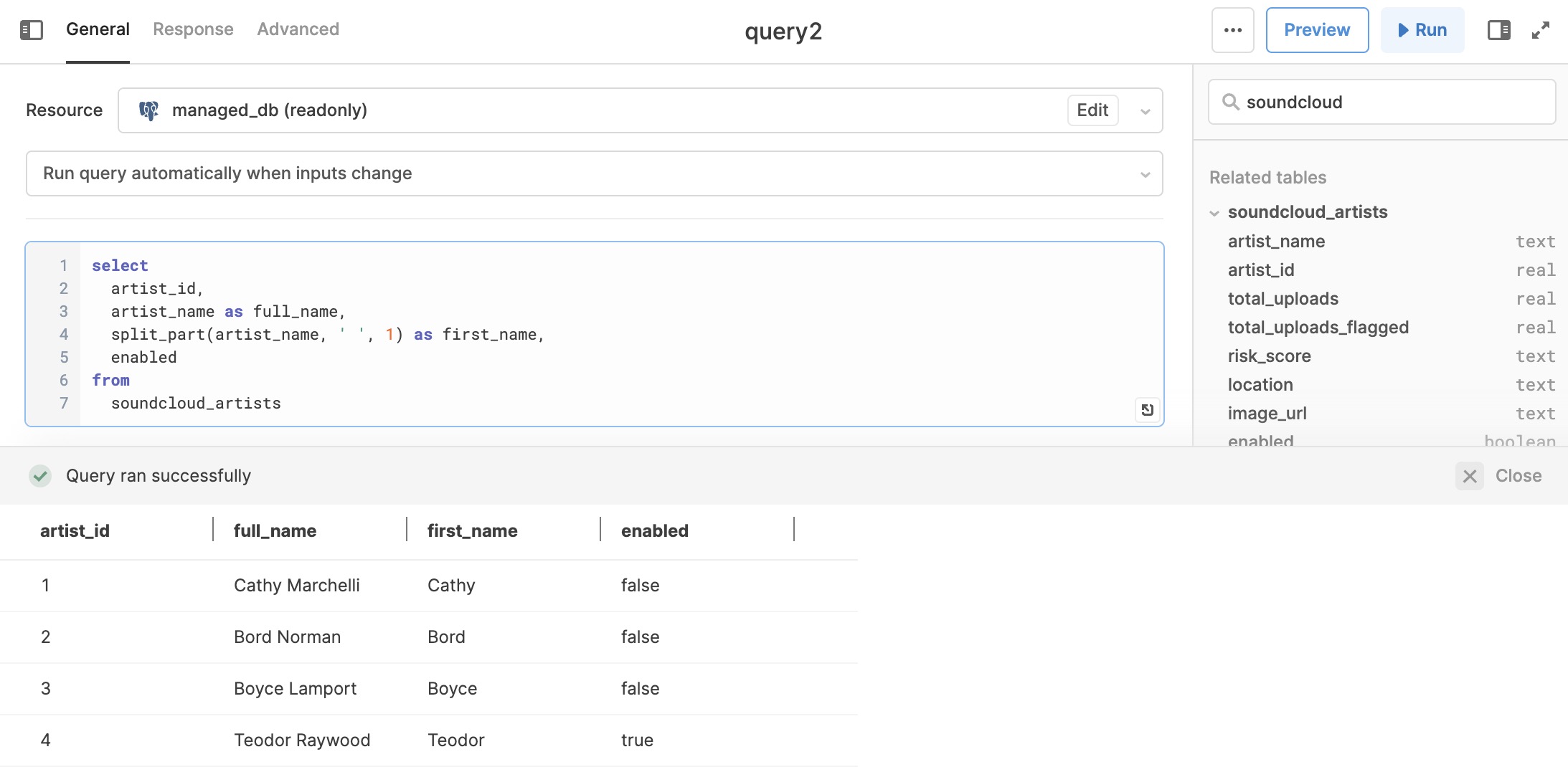 Using SQL to split a string