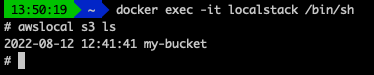 bucket created verification