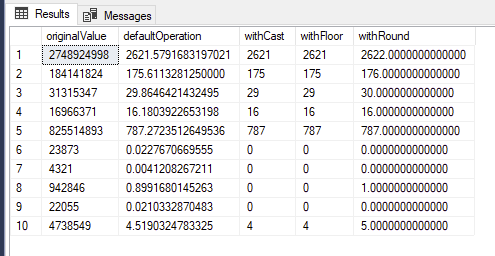 Query Result