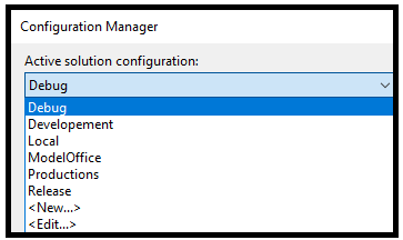 BUILD CONFIGURATION NAMES