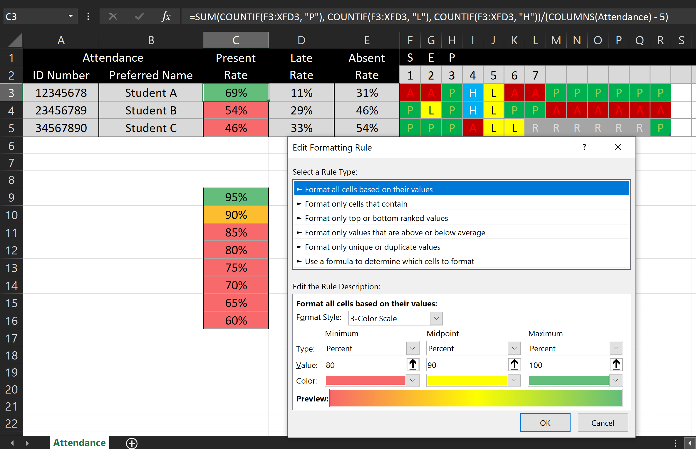 Specific rule setup