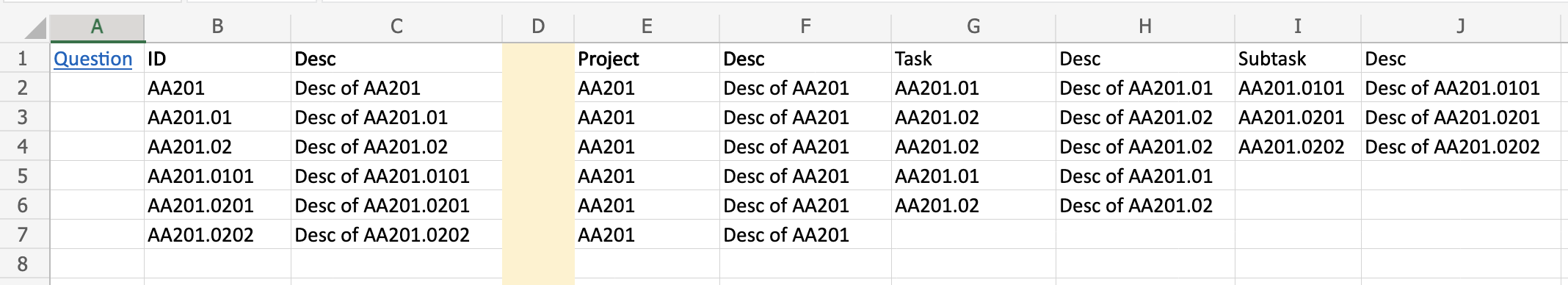 sample excel file