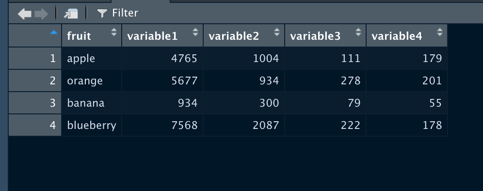 data frame