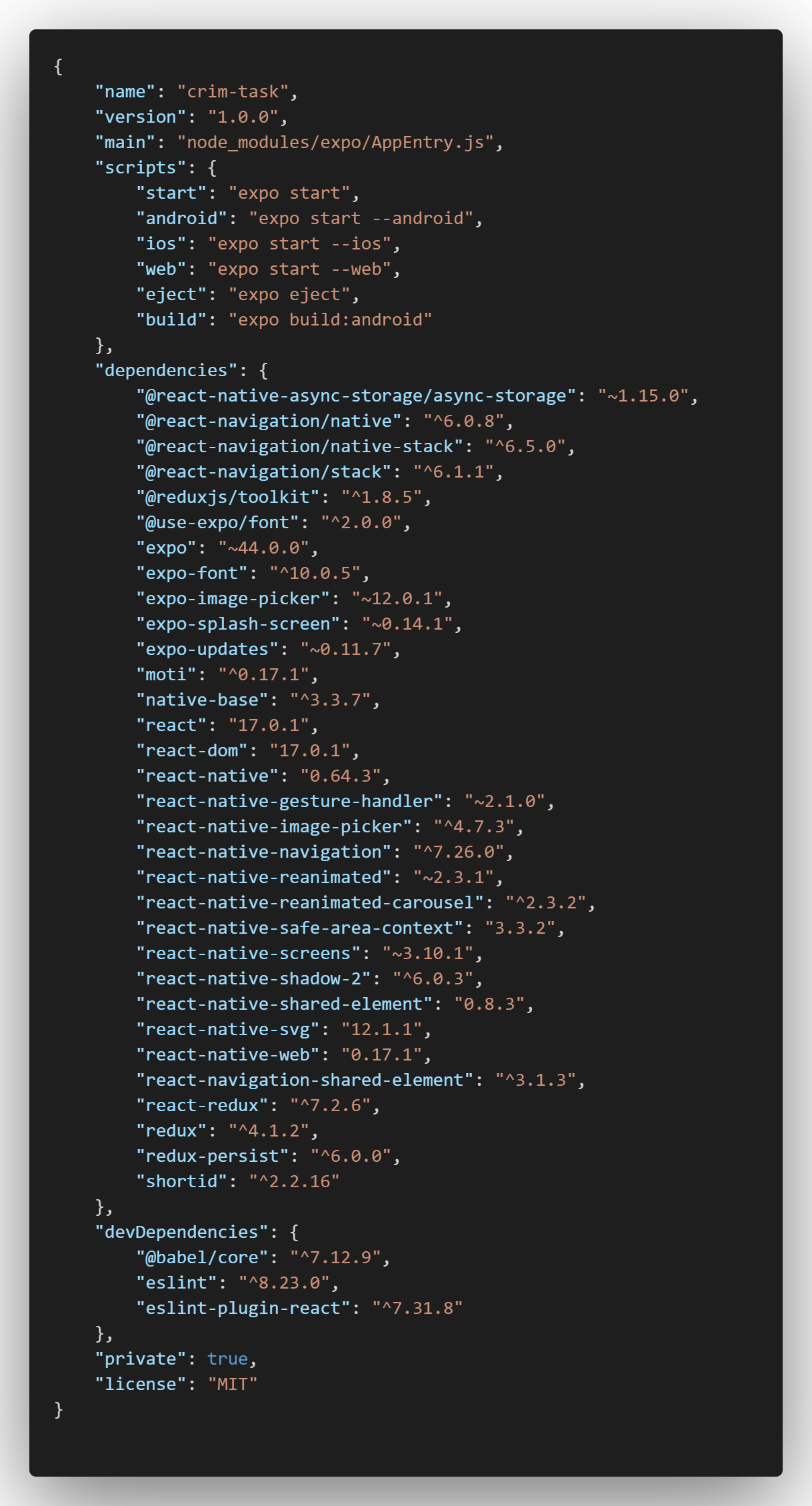 package json screenshot