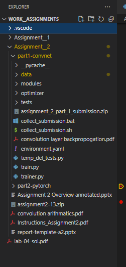 VS Code directory structure