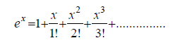 e^x series