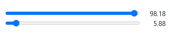 sliders show 98.18 and 5.88