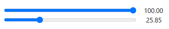 sliders show 100 and 25.85