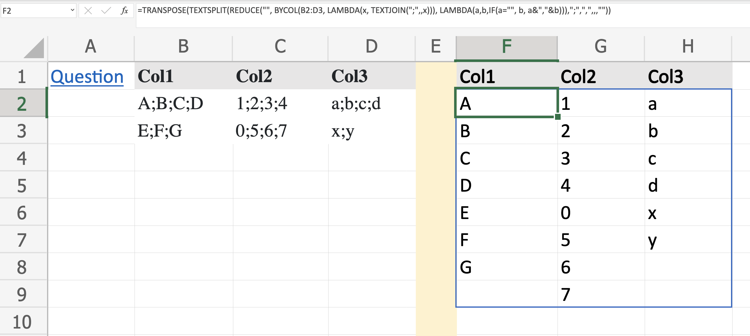 sample using reduce