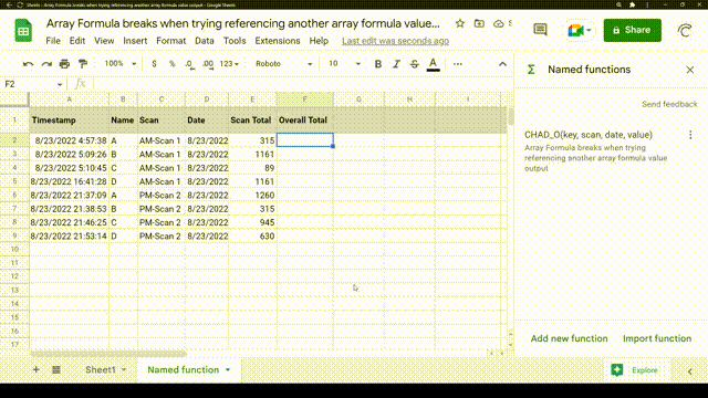 How to create and use named functions