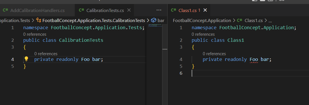 Screenshot from VS Code