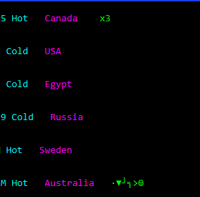 output of normal code and a symbol