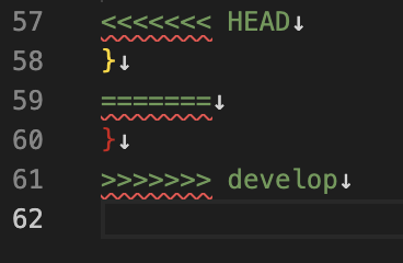 Identical code conflict with line endings displayed