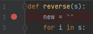 Breakpoint in Pycharm