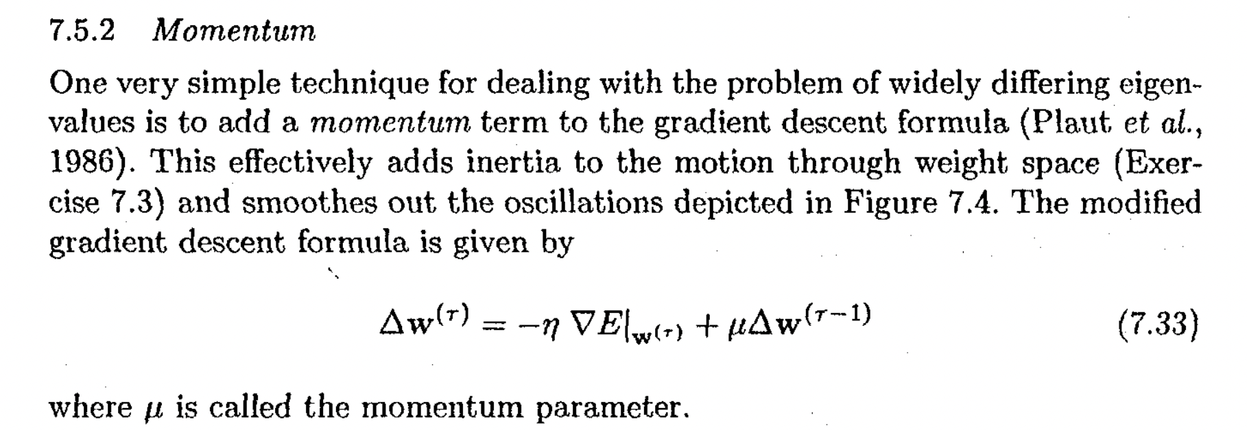 momentum formula