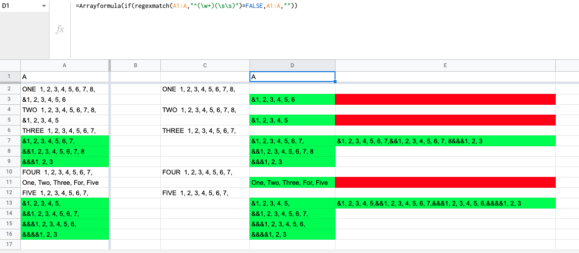 My Regex Formula Reversed