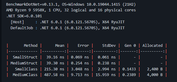 STRUCTS ARE FASTER