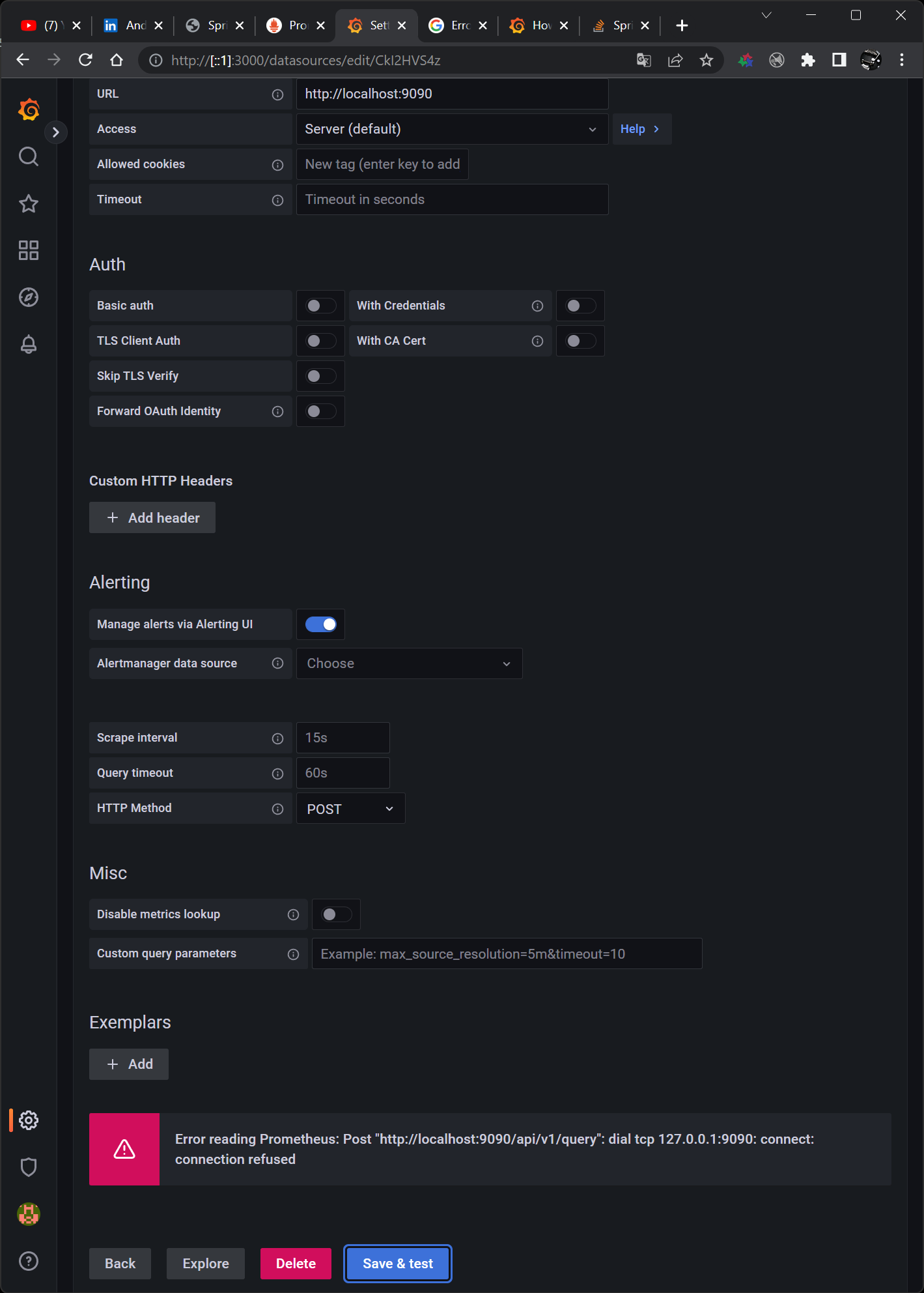 Grafana Dshboard