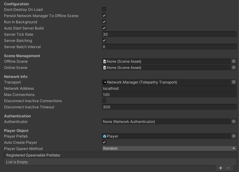 My Network Manager settings