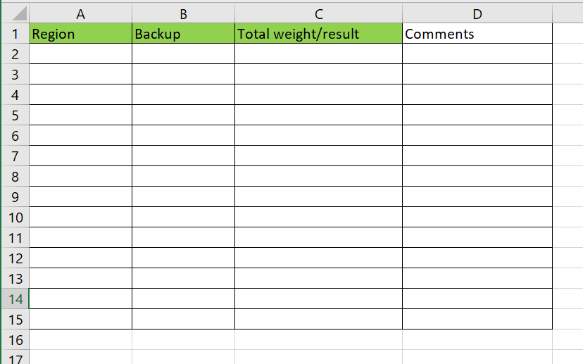 Here is the expected outcome, where each from previous yellow marked cells should be pasted