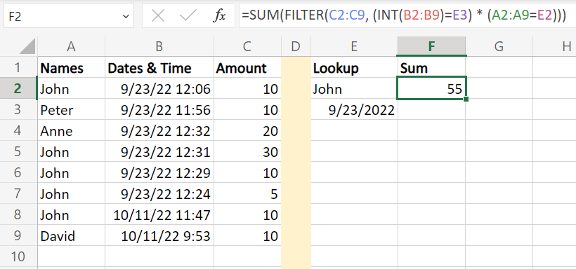 sample excel file