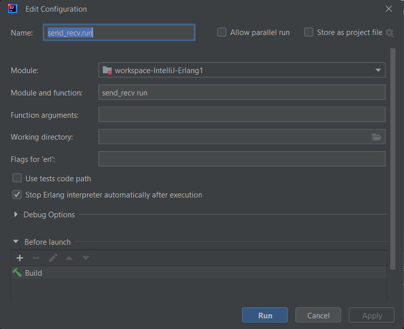 IntelliJ Run Configuration