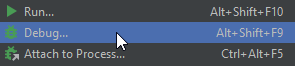 Debug in Pycharm