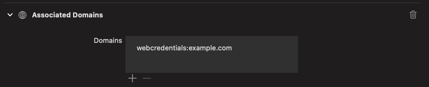 assosietated domains