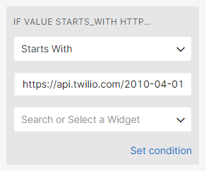 Use "Starts With" condition