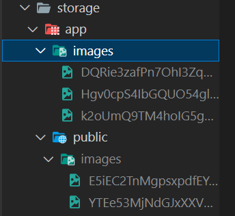 Images folder outside public folder