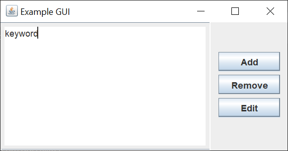 Example GUI