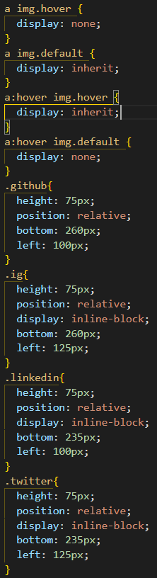 This is the css lines