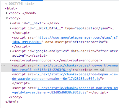 Chrome dev tools screenshot