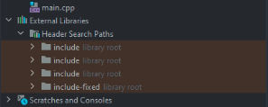 CLion External Libraries