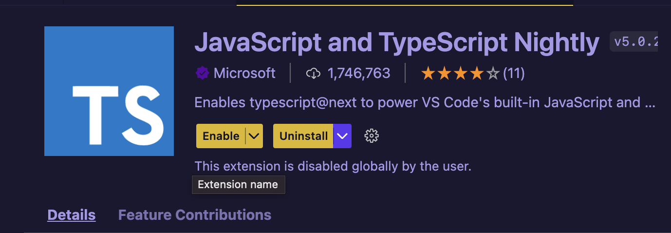 Javascript and Typescript Nightly