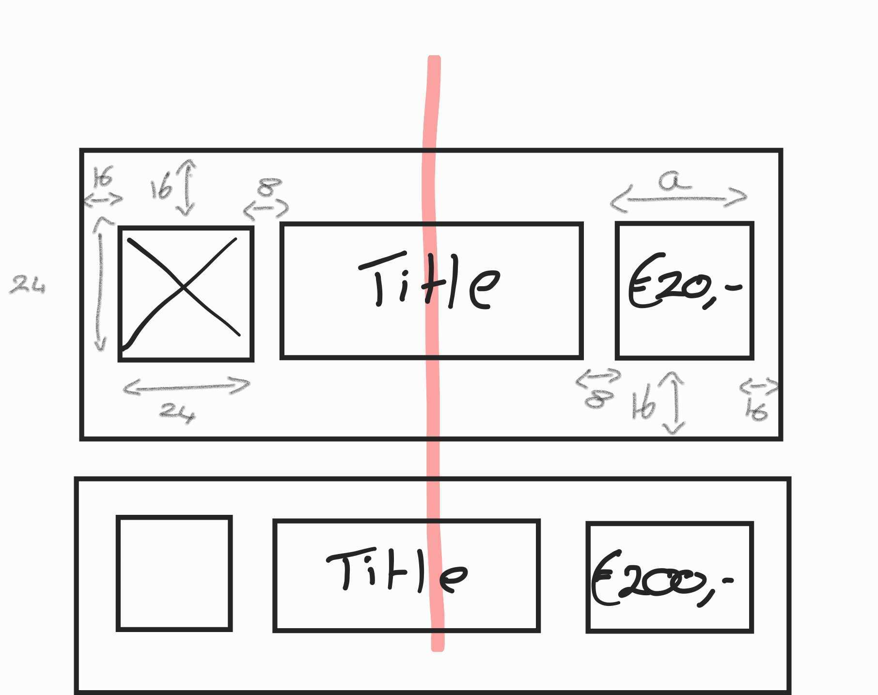 Rough wireframes