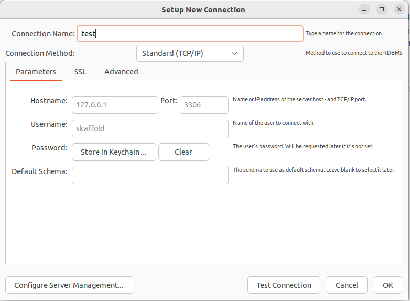 workbench config