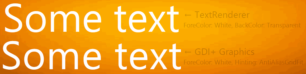 TextRenderer.DrawText vs. Graphics.DrawString()