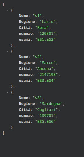 query result of knex