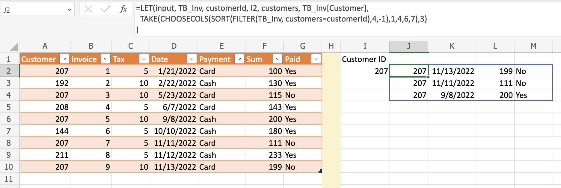 sample output file