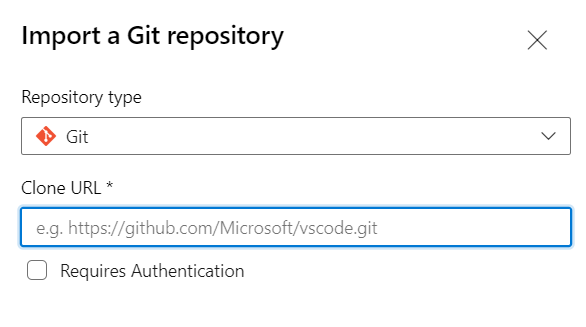 Import a Git Repository