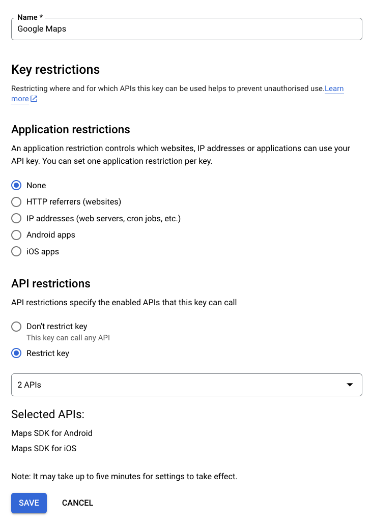 Google Cloud Platform (GCP) APIs Credentials