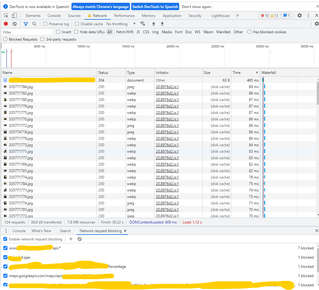 Network request blocking