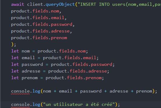 SQL statement