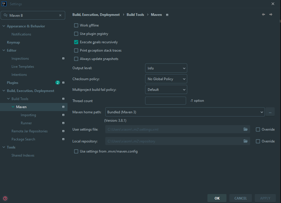 Maven Build Setting