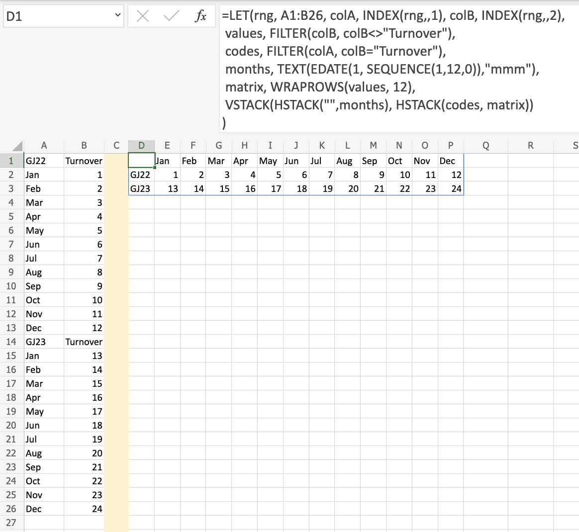 Sample excel file