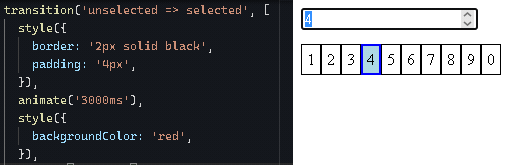 background-color property declared with camel case