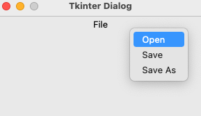 File Dialog Screenshot